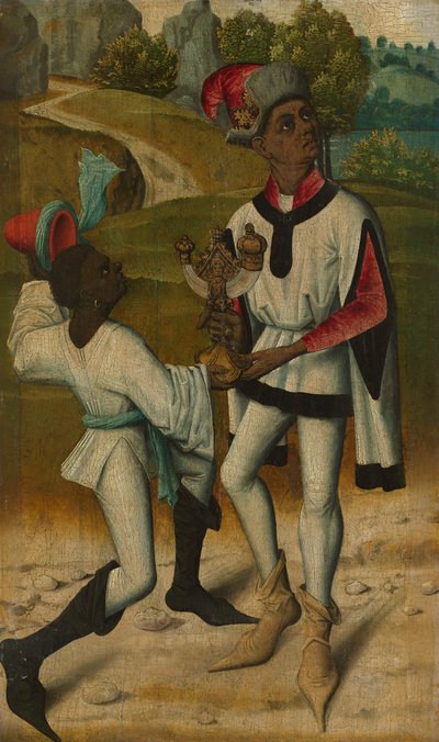 Balthasar, One of the Three Kings, with a Servant by Unbekannt Unbekannt